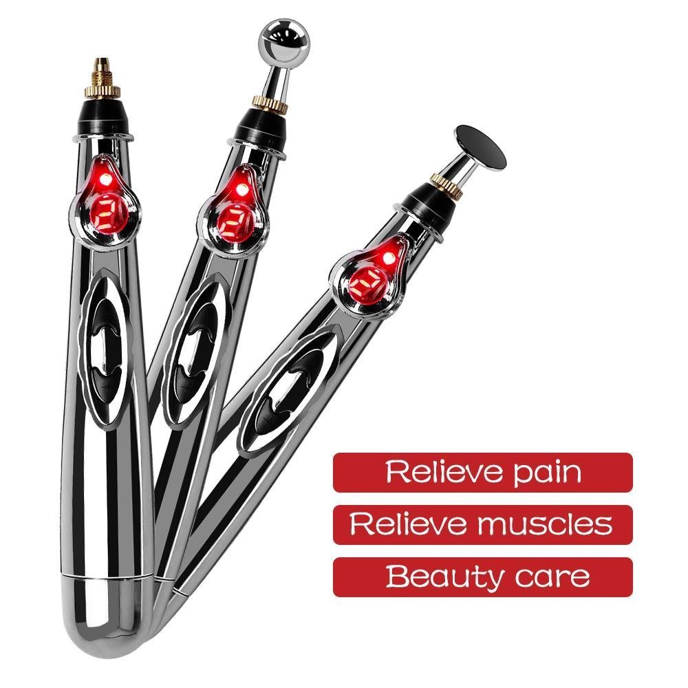 Stylo de massage électrique pour points d'acupuncture - الصورة 3