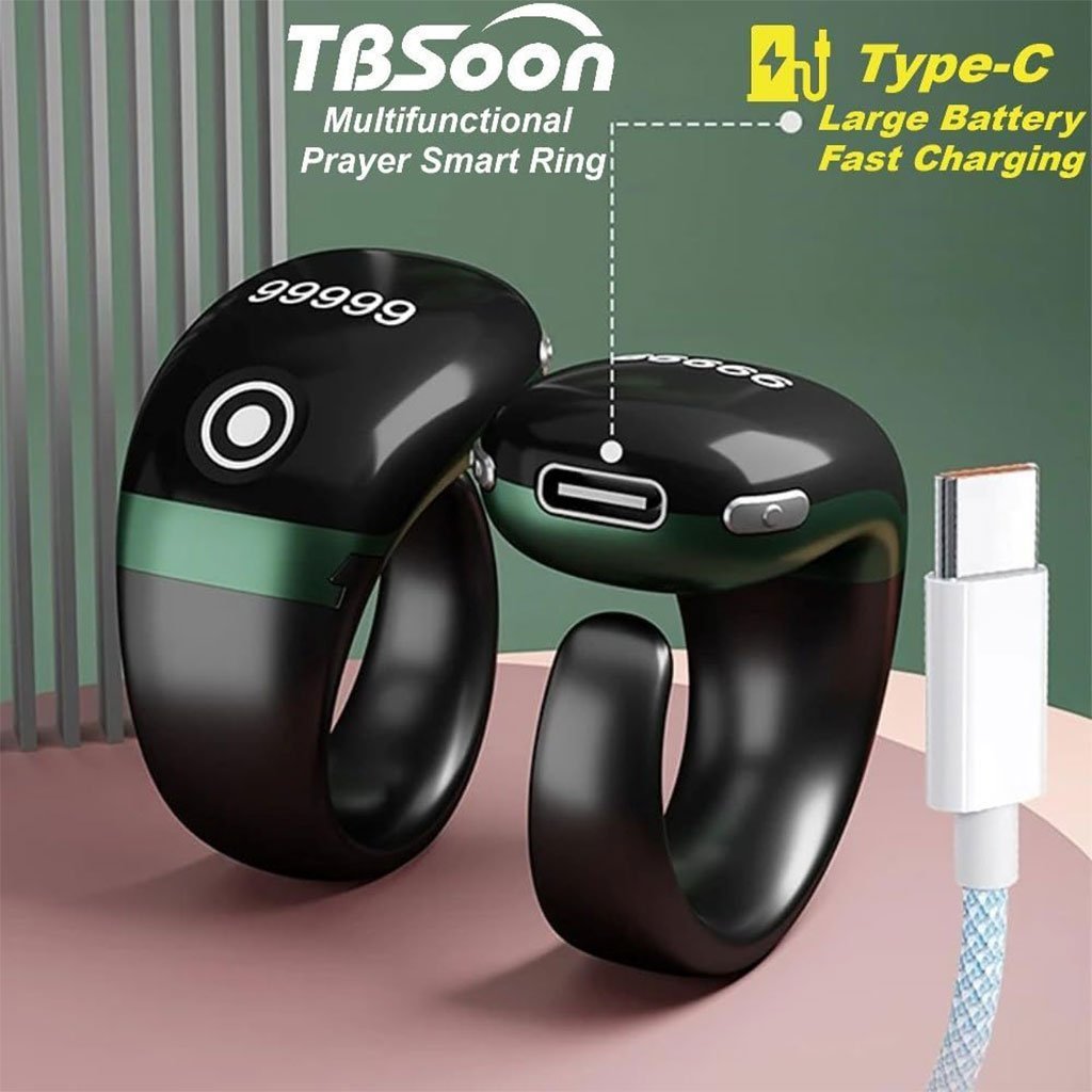 Bague Compteur Digital de Tasbih avec Affichage OLED Étanche – خاتم تسبيح إلكتروني - الصورة 5