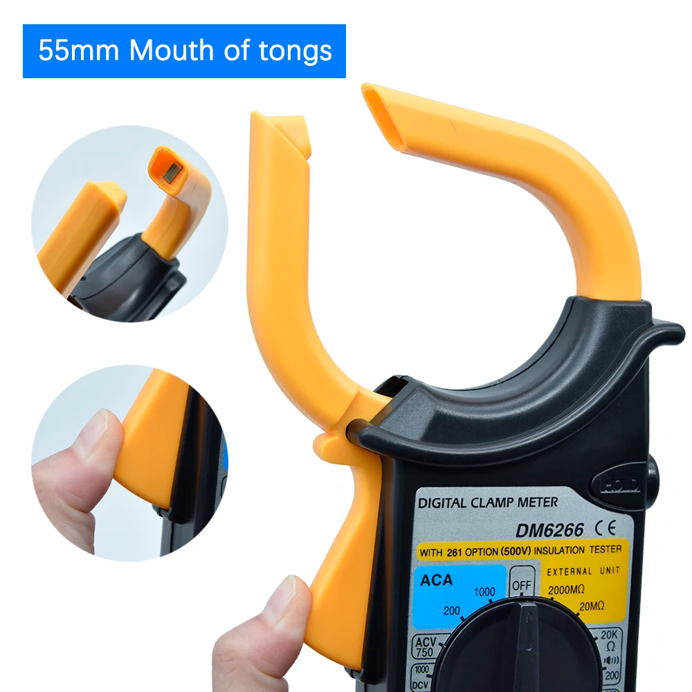 Multimètre à pince numérique Portable DM-6266 - الصورة 5