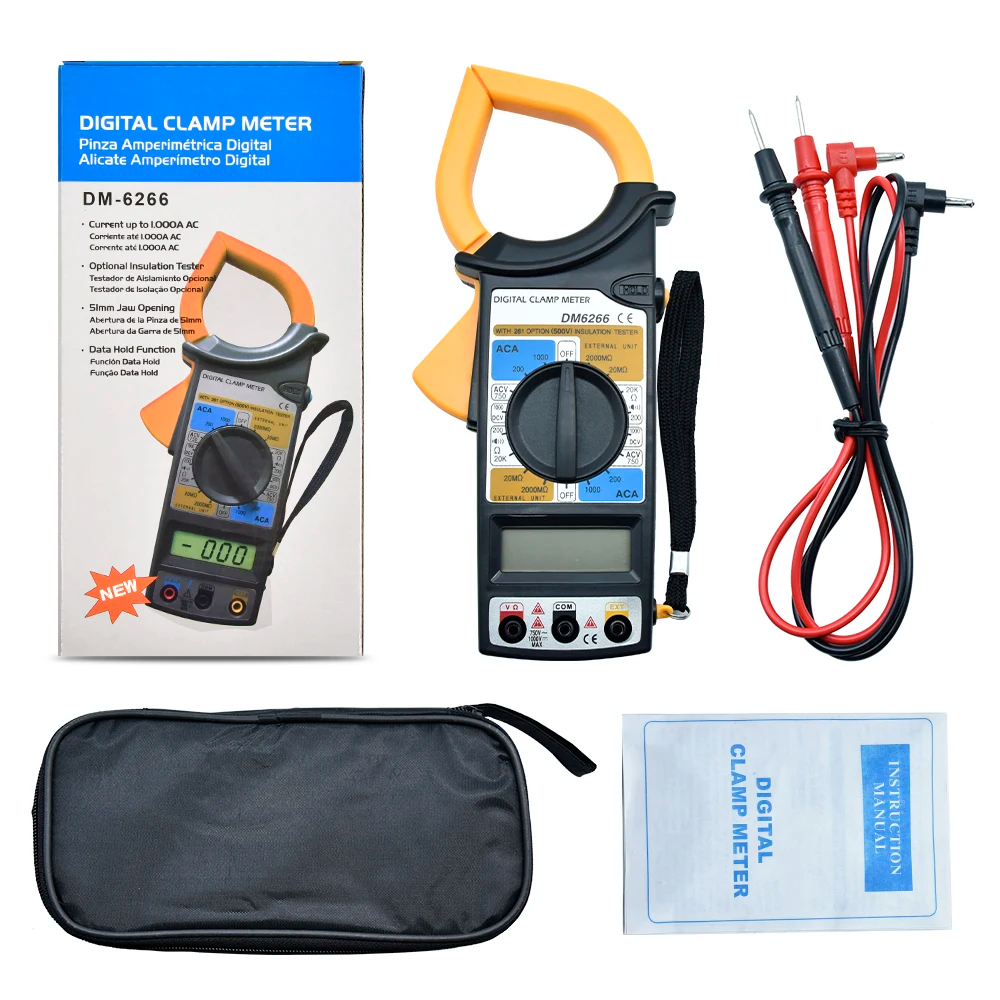 Multimètre à pince numérique Portable DM-6266 - الصورة 6