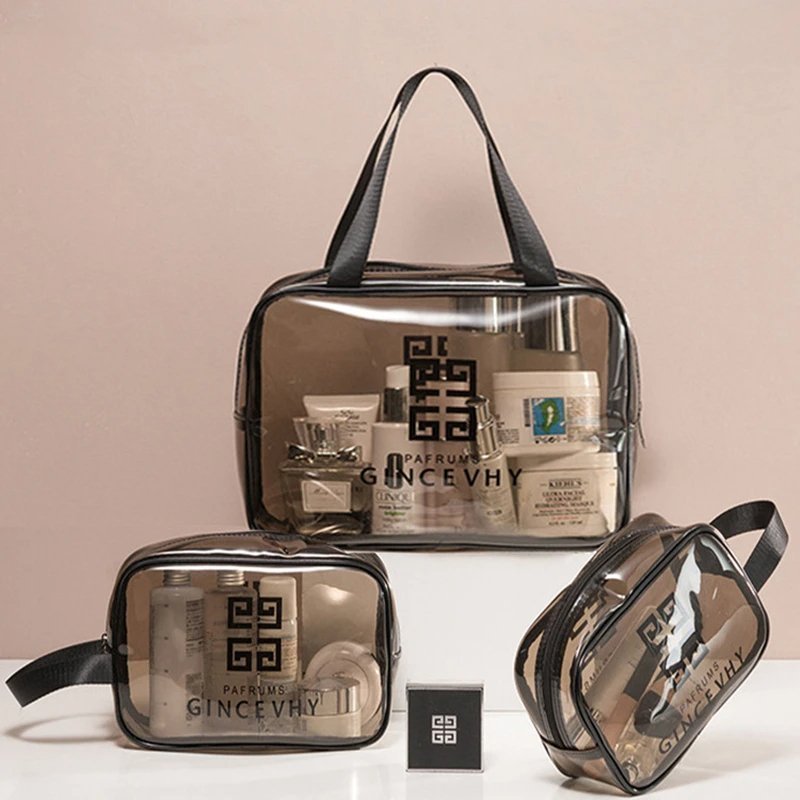 Pack 3 Pcs Sacs de toillete trousse à cosmétiques, trousse de maquillage, trousse de toilette étanche V2 - الصورة 4