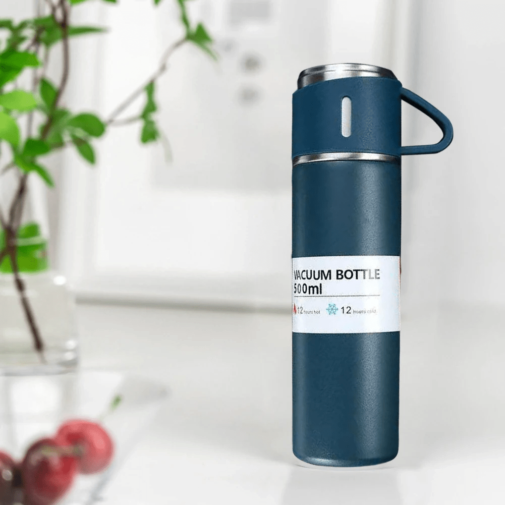 Ensemble Thermos avec 3 tasses thermique 500ml en acier inoxydable - الصورة 6