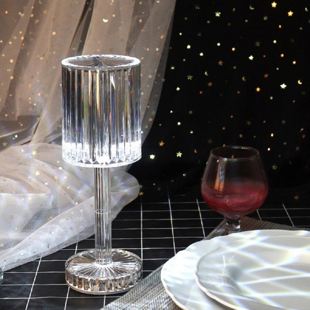 Veilleuse en cristal avec télécommande tactile USB - الصورة 5