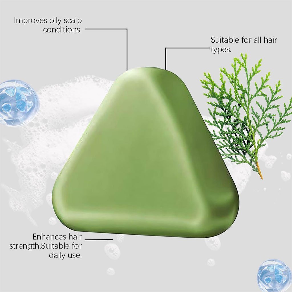 Seven Green shampoing solide à mousse dense pour des cheveux brillants et forts – الصابون الصيني الأخضر - الصورة 6
