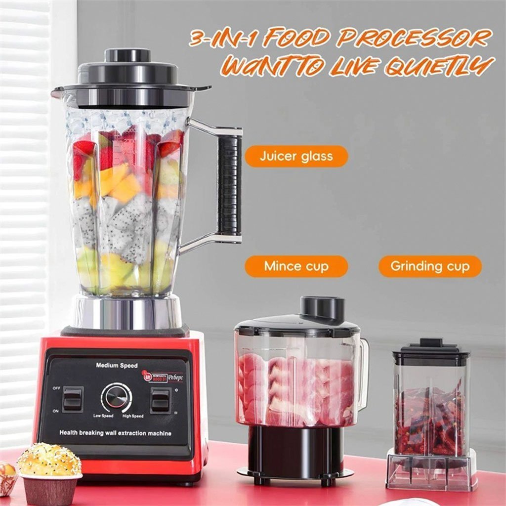 Soni Five Mixeur Blender Multifonction 3en1 Ultra Puissant 7500W avec 8 Lames en Acier Inoxydable - الصورة 5