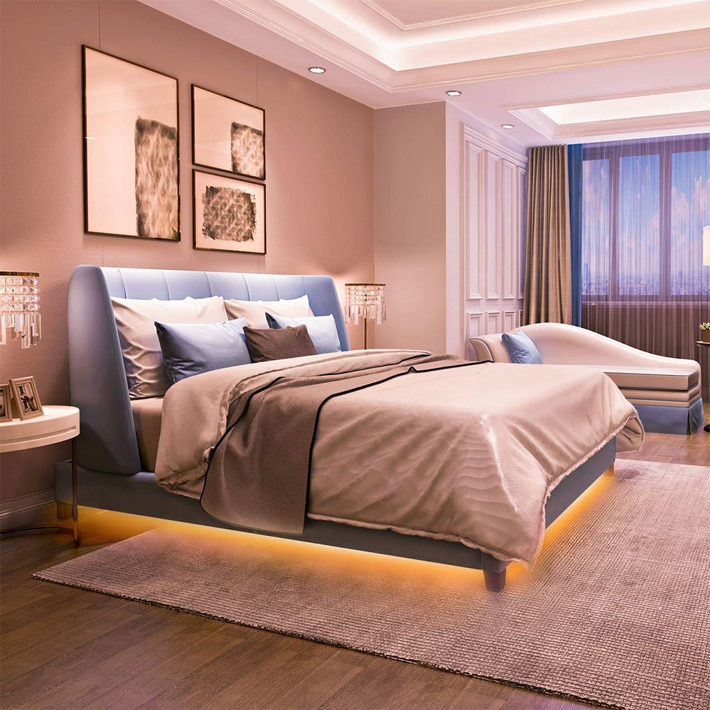 Bande LED lumineuse à détecteur de mouvement pour lit 3000K lumière chaude App Control - الصورة 6