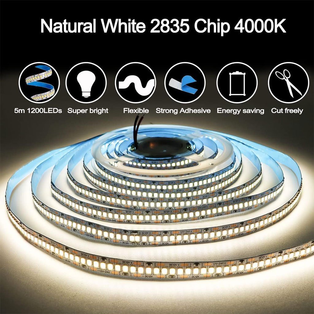 Bande LED lumineuse à détecteur de mouvement pour lit 4000K lumière blanc App Control - الصورة 4
