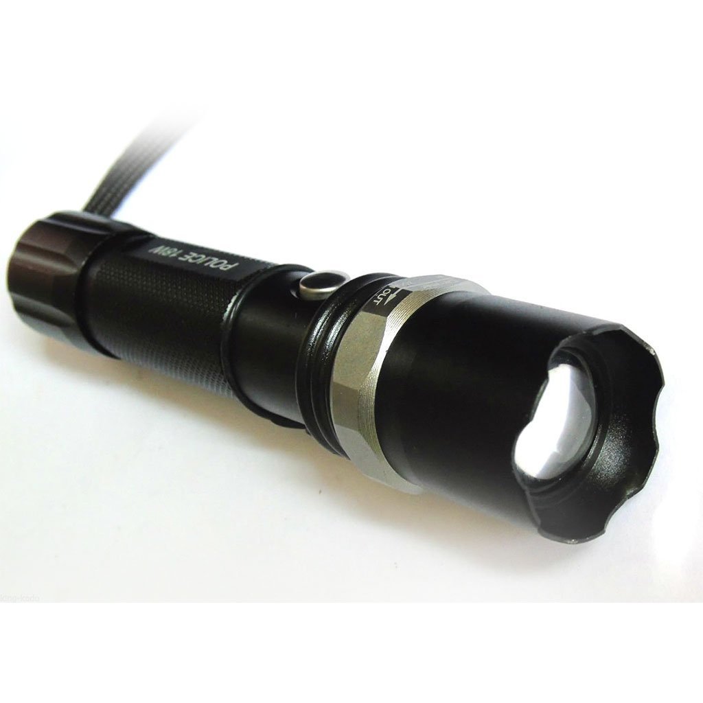 Lampe Torche LED SWAT Multifonction Zoom Réglable et 3 Modes d’Éclairage – مصباح يدوي قابل للشحن - الصورة 4