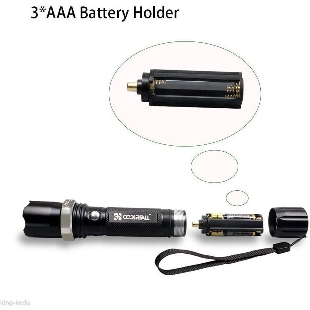 Lampe Torche LED SWAT Multifonction Zoom Réglable et 3 Modes d’Éclairage – مصباح يدوي قابل للشحن - الصورة 3