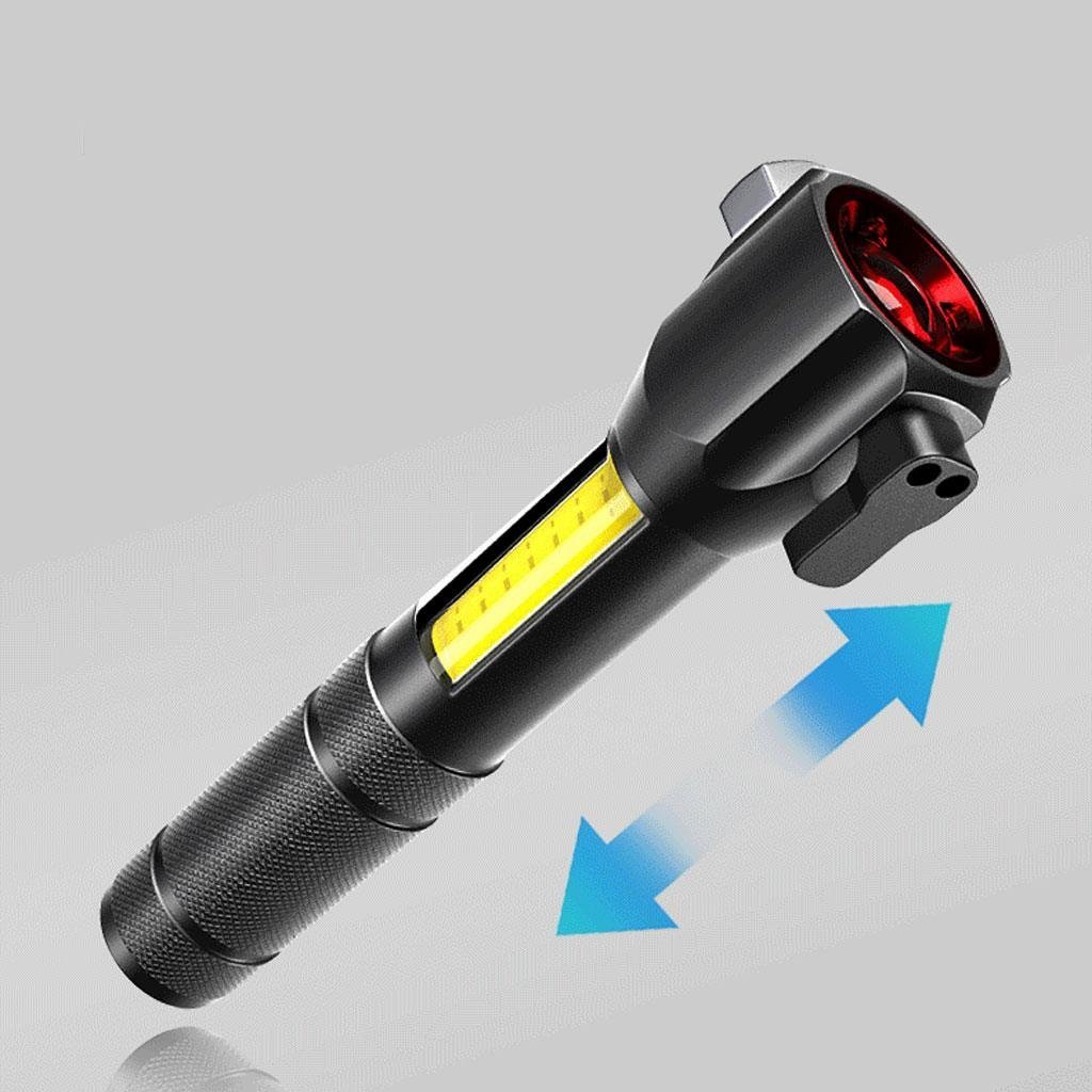 Lampe de poche rechargeable à LED avec brise vitre intégré - 300 Lumens - الصورة 4