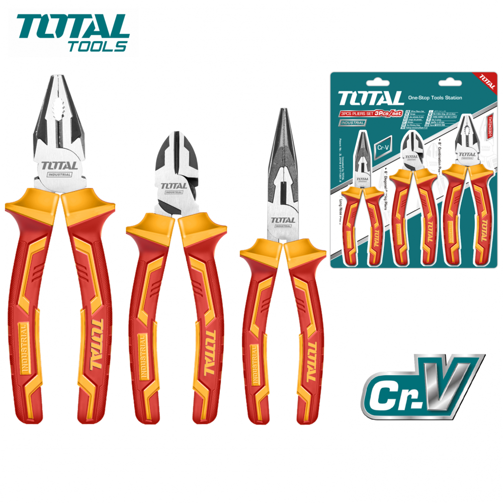 TOTAL 3PCS PINCES ISOLÉES 1000V (THT2K0302) - الصورة 2