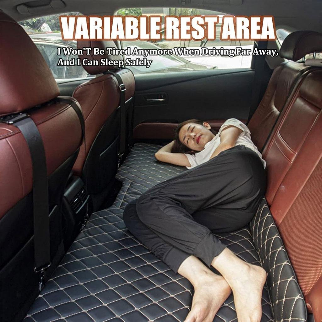Matelas de Voiture Pliable avec Sangles Solides pour Siege Arrière - الصورة 6