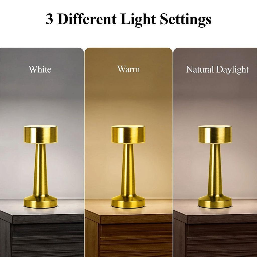 lampe de table LED avec capteur tactile et 3 modes d’éclairage à intensité variable – مصباح ديكور - الصورة 5