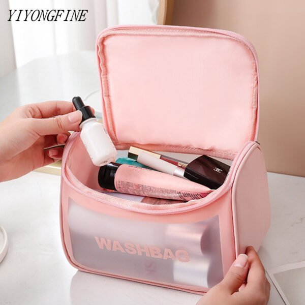 Sac cosmétique multifonctionnel pour femme Étanche Transparent - الصورة 3