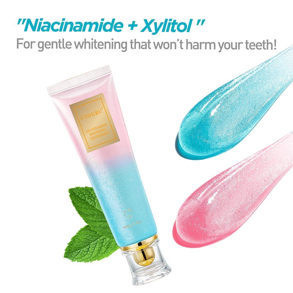 Dentifrice blanchissant à la niacinamide UTOGRU Triple action blanchissante – معجون تبييض الأسنان - الصورة 6
