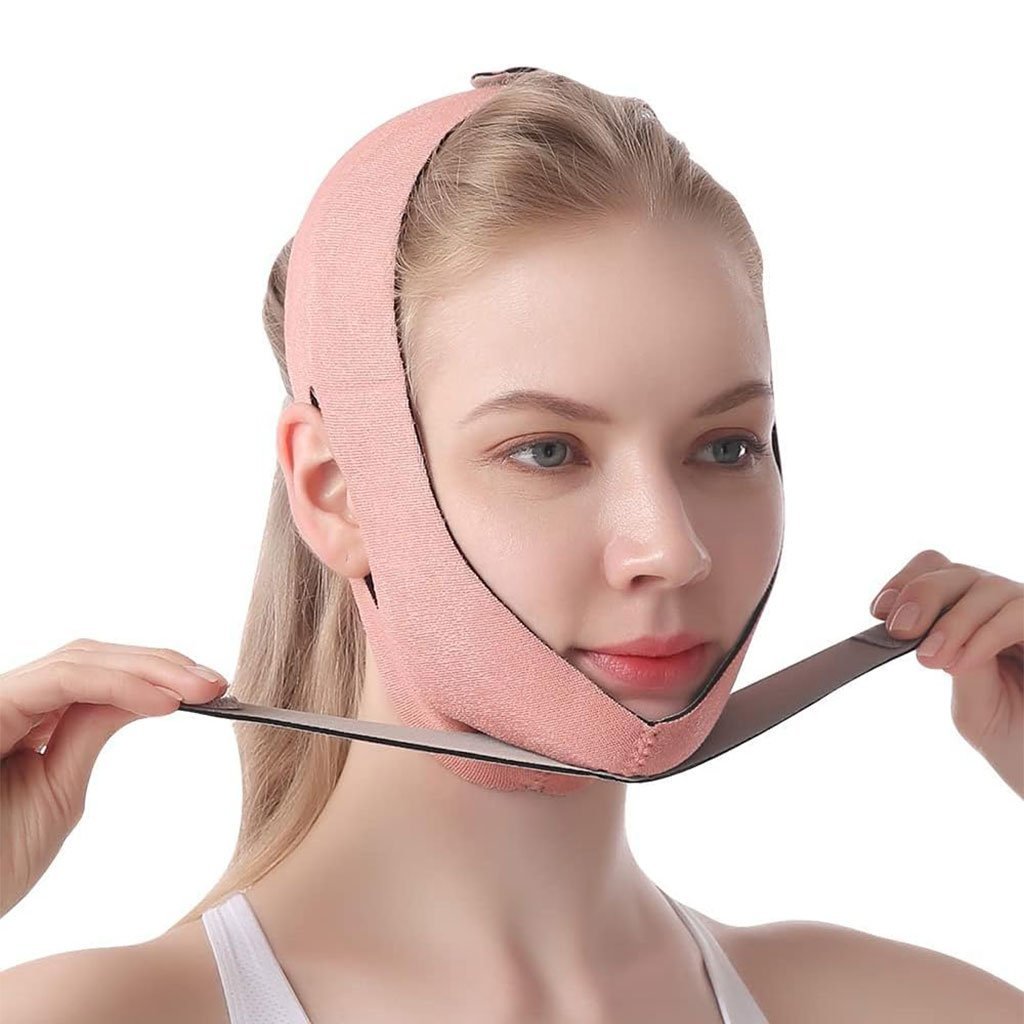 Sangle de levage du visage avec double réduction de menton - الصورة 4