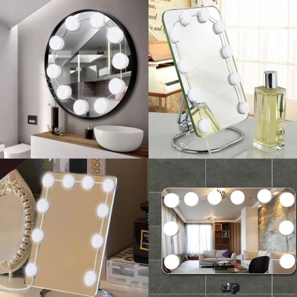 Chende Lampe pour miroir de courtoisie 10 psc Hollywood Style - الصورة 5