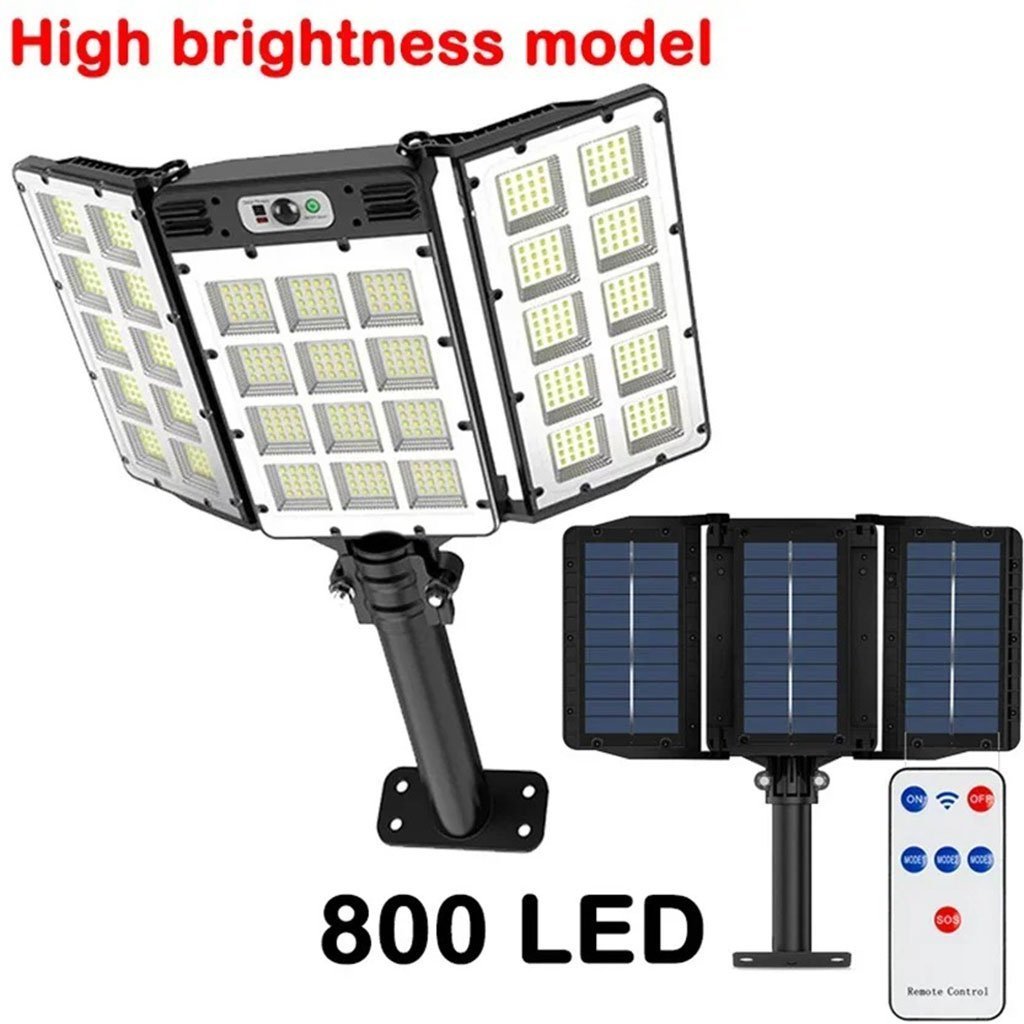 Lampes Solaires Extérieure Super lumineuse avec 3 Panneaux 800LED et Télécommande – مصباح خارجي بالطاقة الشمسية مع يد تحكم - الصورة 4