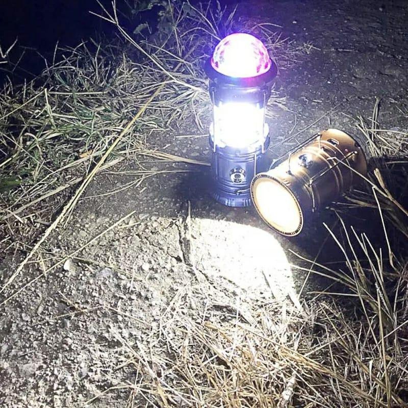 Camping light lantern 3IN1 multi-fonction Rechargeable lamp ,torch ,disco ball rotatif - الصورة 2