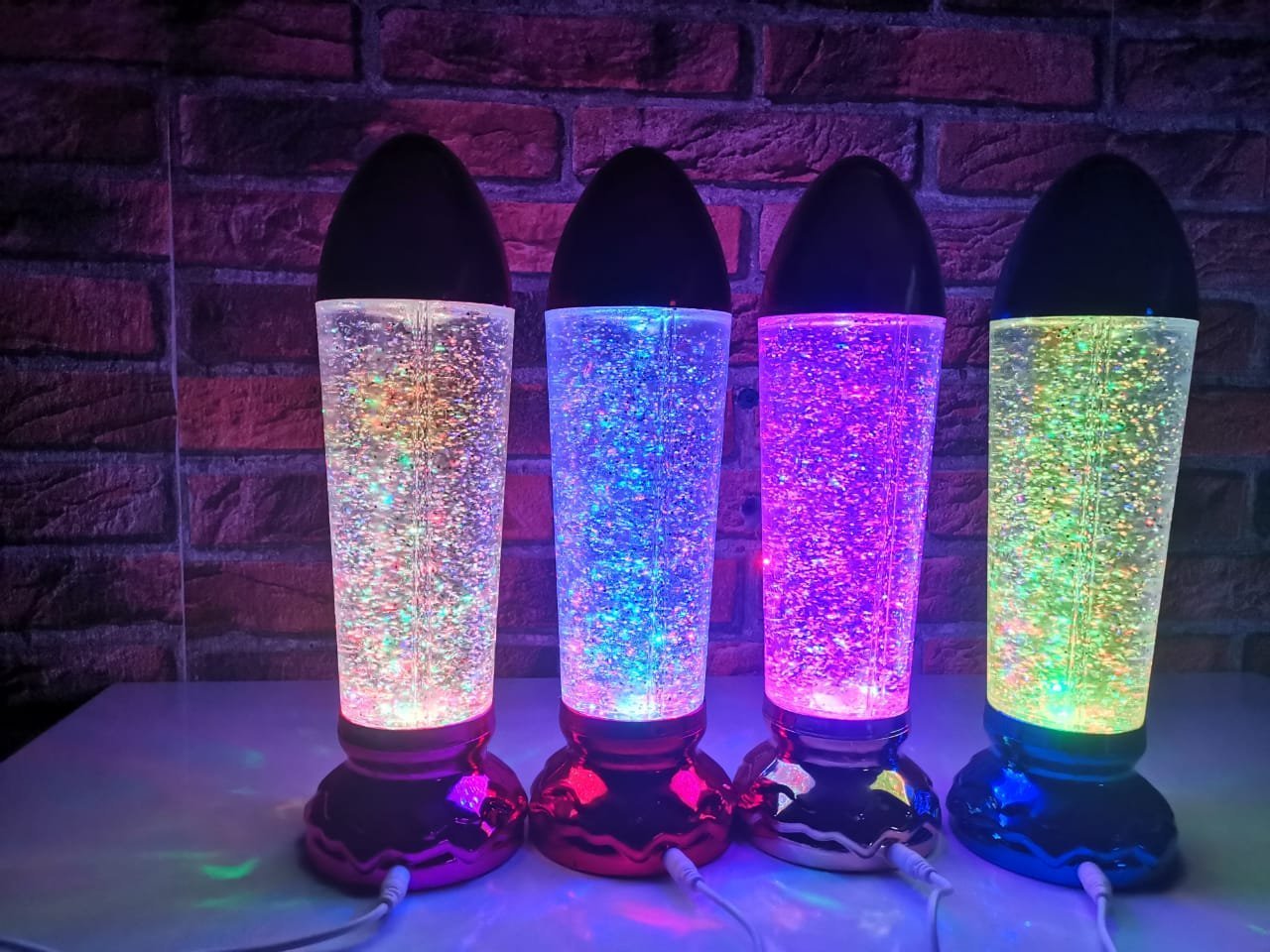 Lampe LED flocon de neige magique rotatif RGB - الصورة 4
