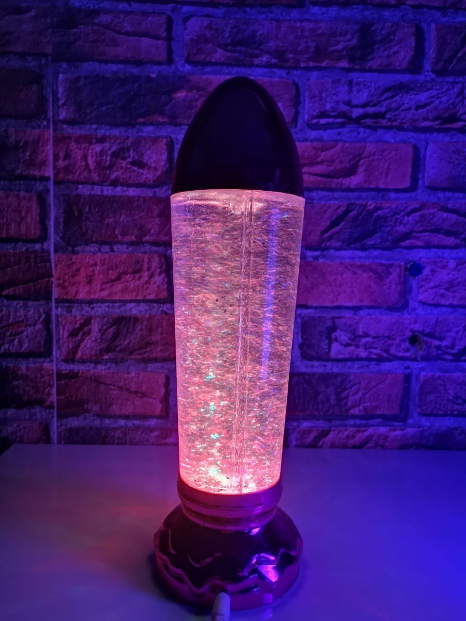 Lampe LED flocon de neige magique rotatif RGB - الصورة 2