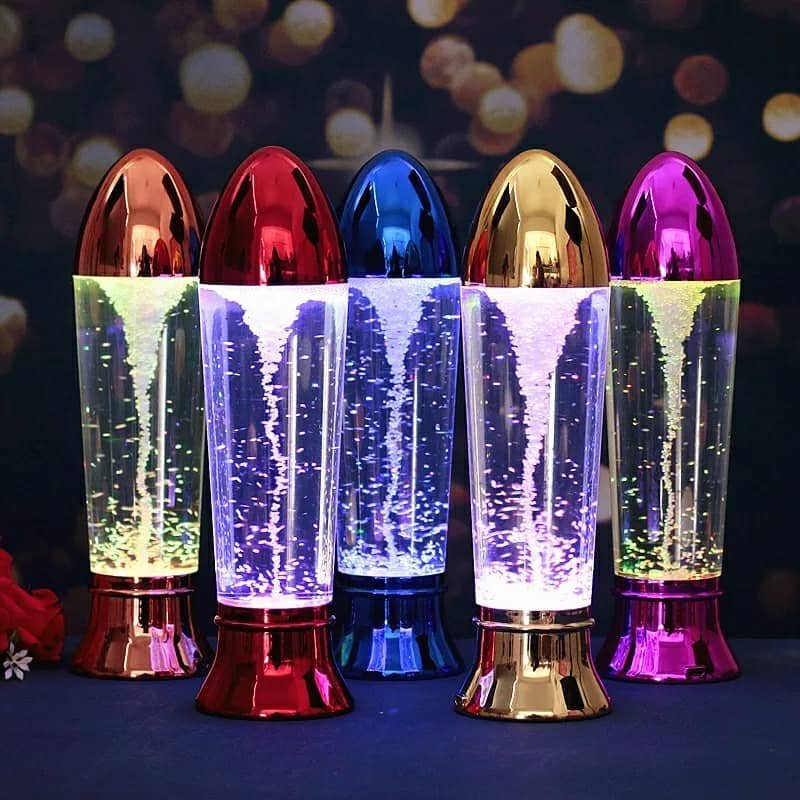 Lampe LED flocon de neige magique rotatif RGB - الصورة 5