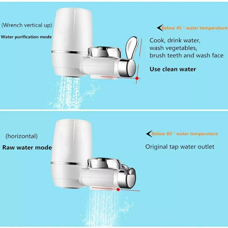Robinet Filtre à eau cuisine, pour l'élimination de la rouille et des bactéries Le Chlore Et Les Matières Organiques - الصورة 2