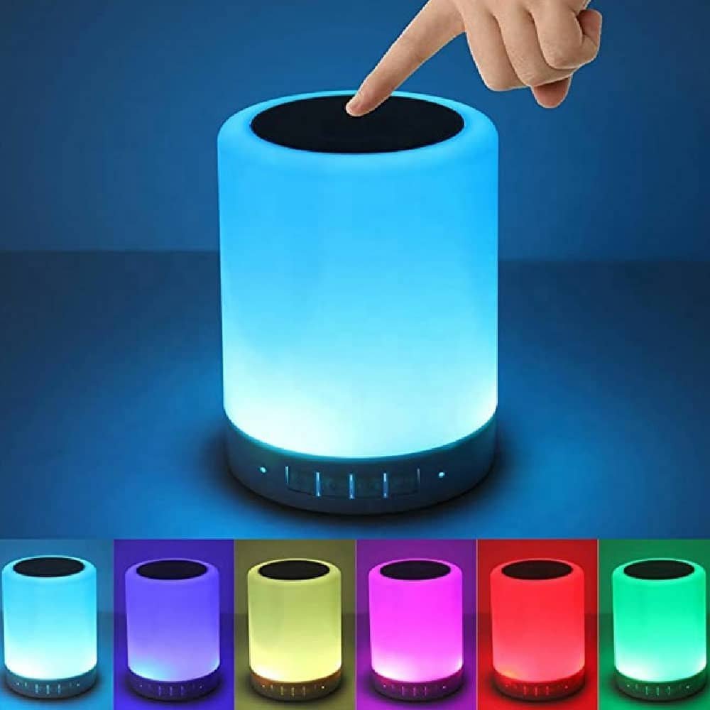 Haut-parleur Bluetooth + veilleuse tactile LED colorée /AUX / TF CART/USB - الصورة 4