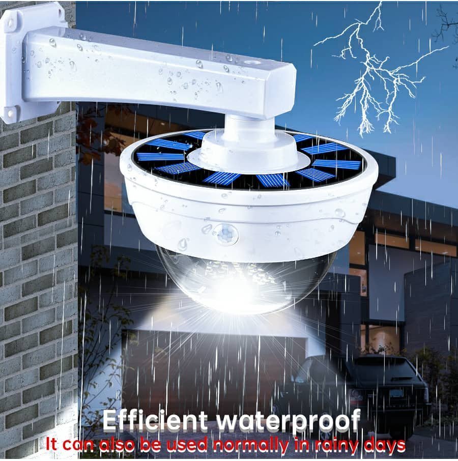 Lampe de Surveillance extérieure solaire Anti-vol, capteur de mouvement PIR à Induction humaine - الصورة 5