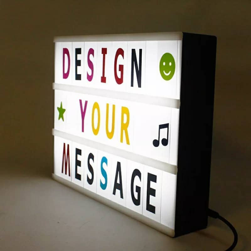 Light box led message - Coloré - الصورة 5