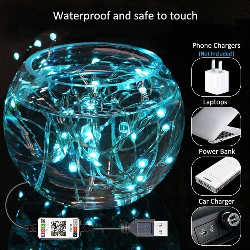 Led Strip lumineuse intelligente 5M USB Bluetooth pour décoration - الصورة 3