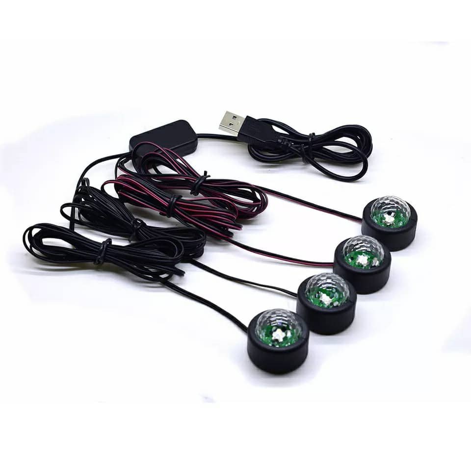 Car atmosphere Lumière RGB 4en1 USB 12V - الصورة 3