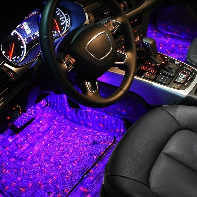 Car atmosphere Lumière RGB 4en1 USB 12V - الصورة 5