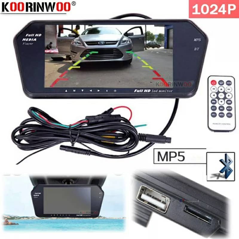 Rétroviseur écran LCD TFT 7 pouces MP5 bluetooth 1024P - الصورة 2