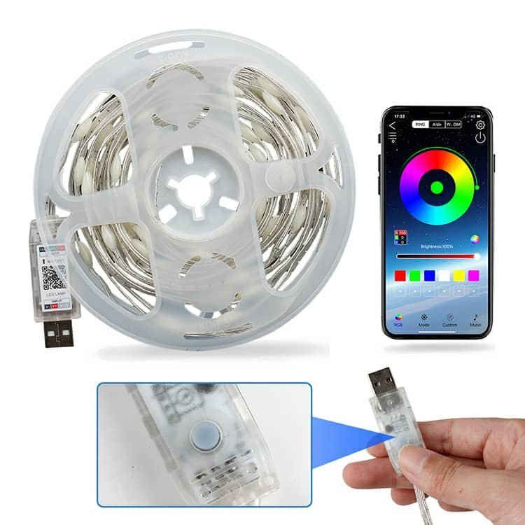 App Smart LED RGB 10m Bluetooth/Musique Contrôle IP 65 étanche - الصورة 4