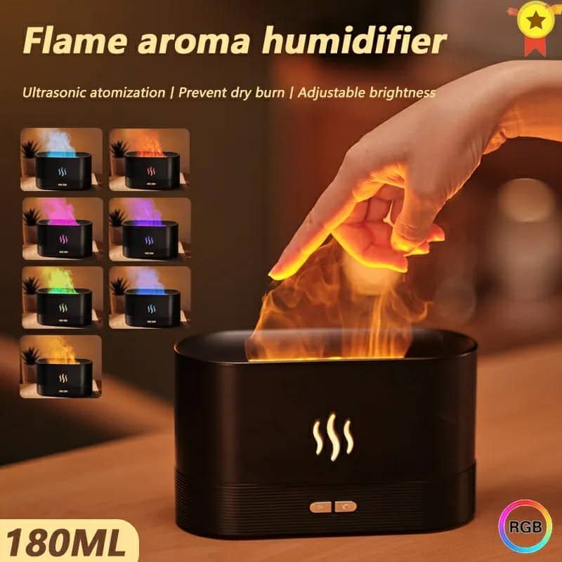 Flame Diffuseur d'huile essentielle et d'arôme pour aromathérapie - الصورة 4