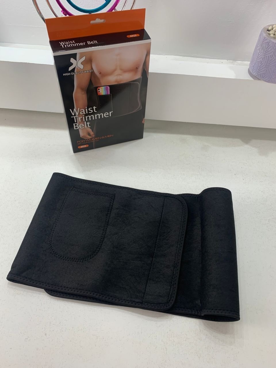 Ceinture de sudation pour Homme et Femme avec Poche Extérieure – حزام تنحيف - الصورة 2