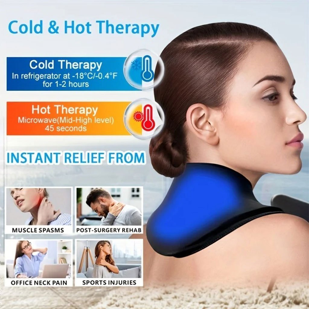 Pack de Glace Cervical Chaud et Froid en Gel Réutilisable pour Soulager les Douleurs - الصورة 6