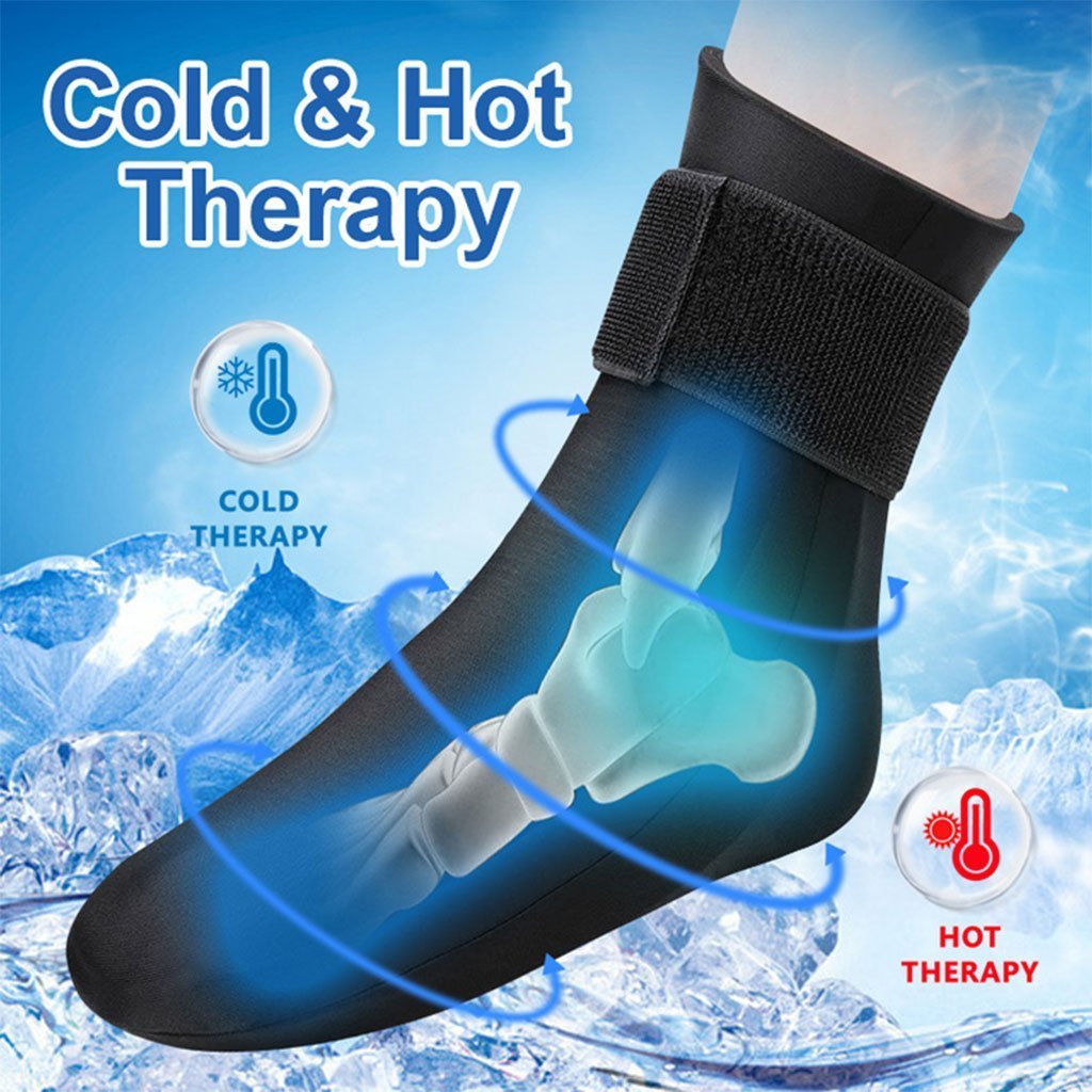 Poche de glace pour cheville en gel chaud et froid pour soulager les douleurs - الصورة 7