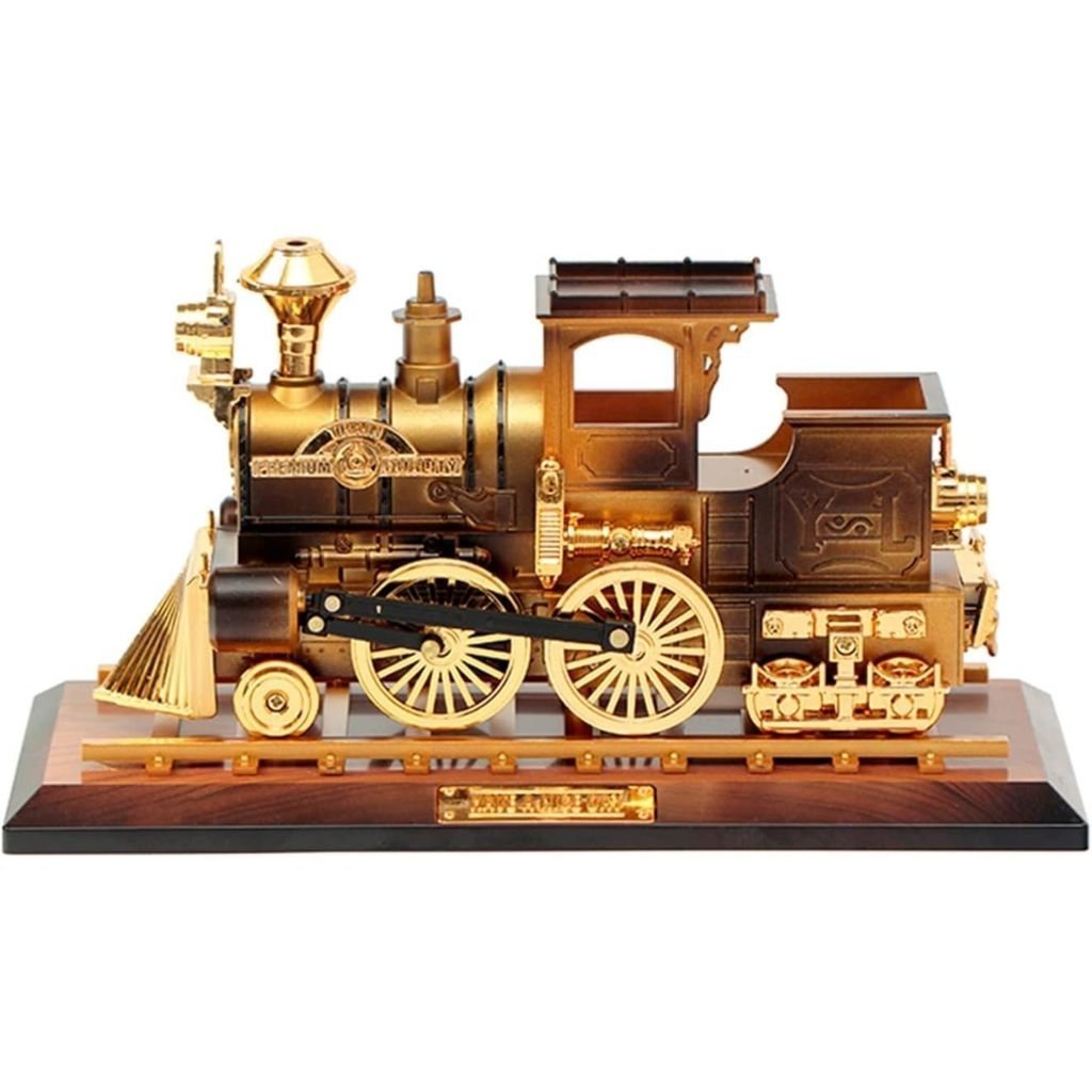 Boîte à Musique Locomotive Mobile en Bronze – علبة موسيقى قاطرة متحركة - الصورة 4