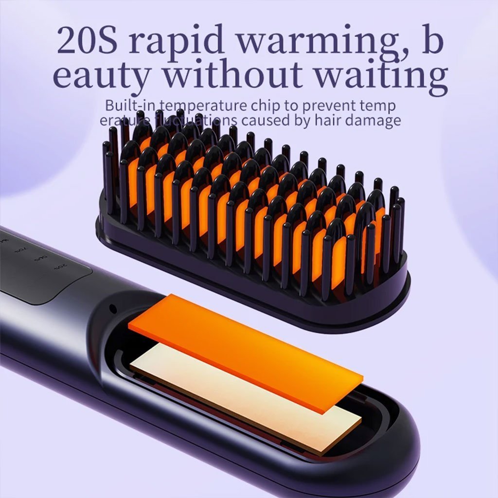 Brosse Lissante et Bouclante Électrique YX-228 – فرشاة تسريح الشعر - الصورة 6