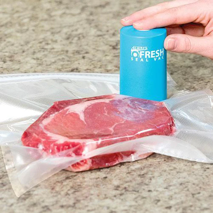 جهاز تفريغ وشفط الهواء من أكياس حفظ الطعام-Always Fresh Machine De Scellage Portable Avec 5 Sacs - الصورة 4