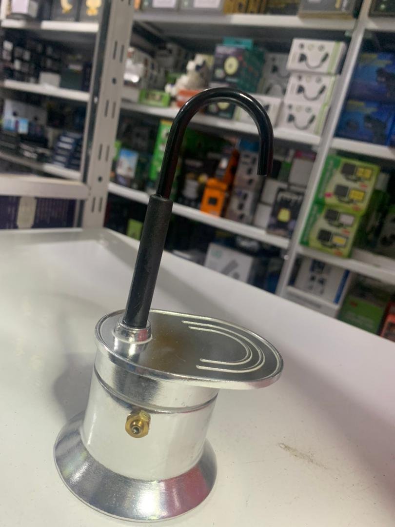 Cafetière Italienne Moka à Tube en Alliage d'Aluminium 50ml - ماكينة صنع قهوة الموكا الإيطالية بأنبوب من سبائك الألومنيوم - الصورة 3