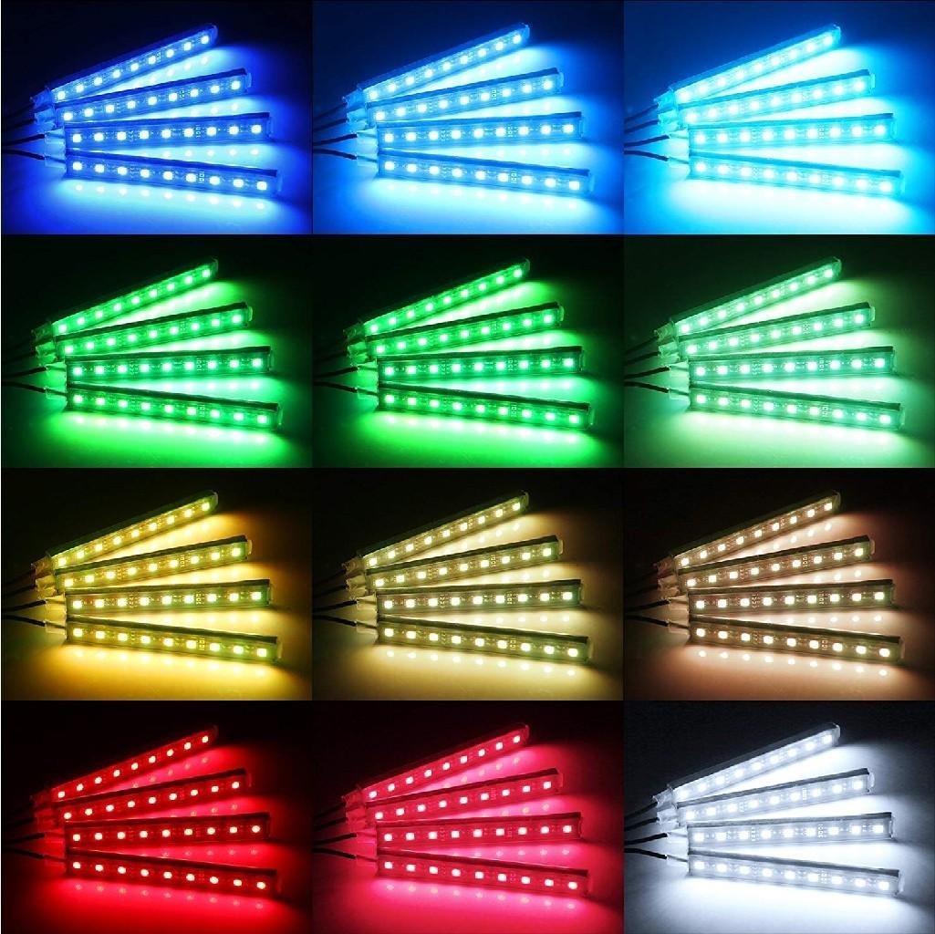 Kit de bandes lumineuses LED pour intérieur de voiture Rgb - الصورة 3