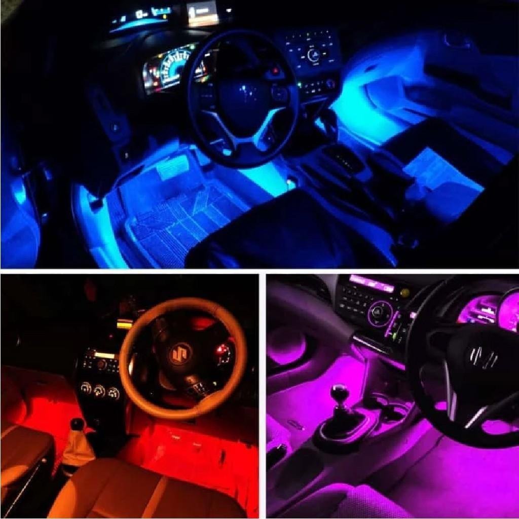 Kit de bandes lumineuses LED pour intérieur de voiture Rgb - الصورة 6
