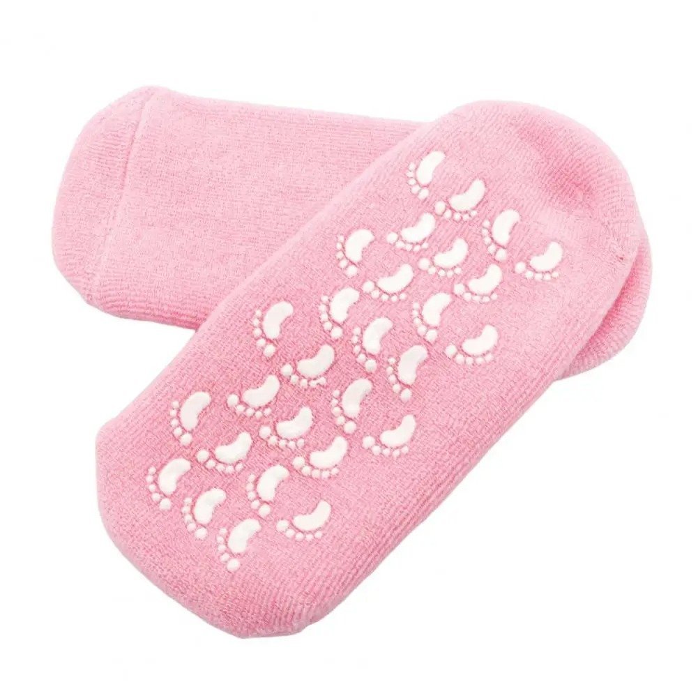 Chaussettes en Gel de Silicone réutilisables, masque pour les pieds, hydratant, blanchissant, exfoliant - جوارب من جل السيليكون لترطيب و تبييض و تقشيير القدم - الصورة 6