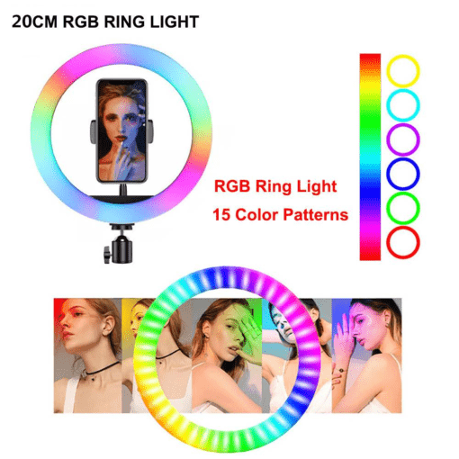 MJ-36 RGB LED Soft Ring Light With Stand-Selfie Light - الصورة 4