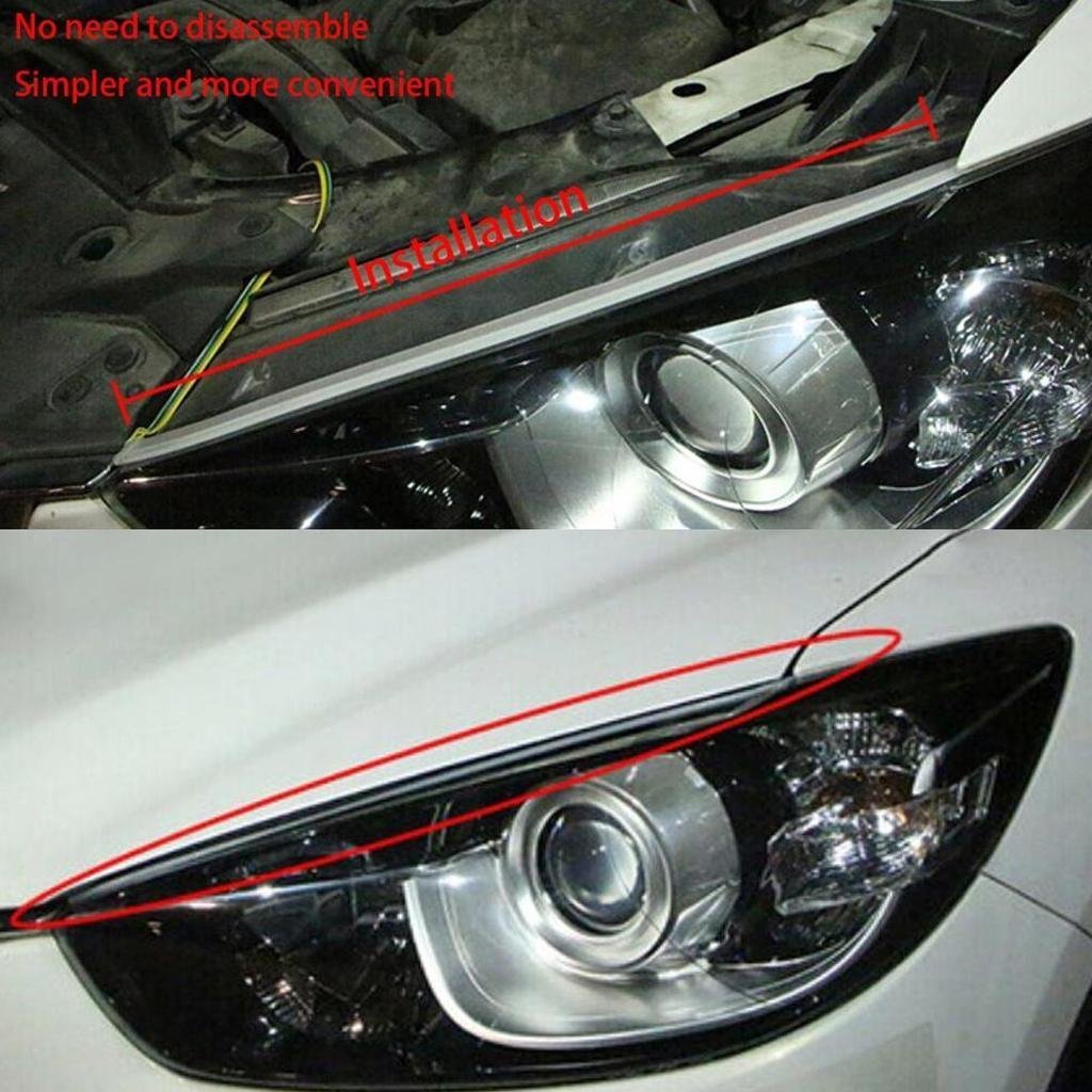 Feux de Jour LED Et Clignotant 2Pcs Pour Phares de Voiture 60cm - الصورة 4