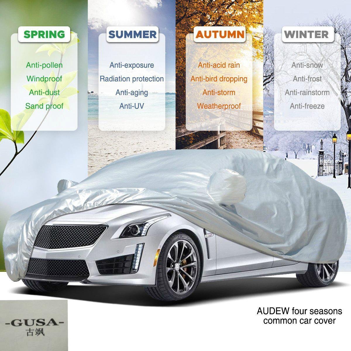 Bâche Auto Housse de Protection 4 Saisons (Tout types de voiture) /M/L/XL - الصورة 2