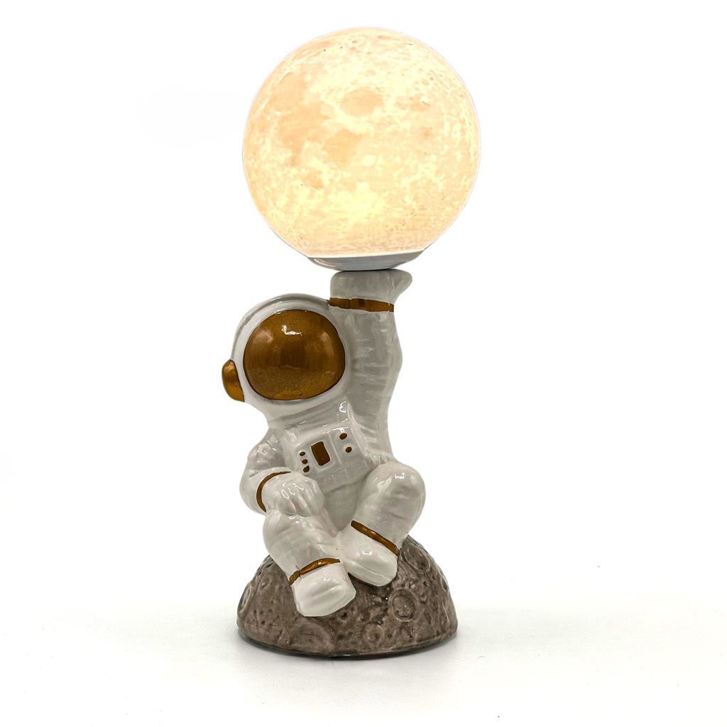 Veilleuse Astronaute et Lampe de Table en Céramique - الصورة 6